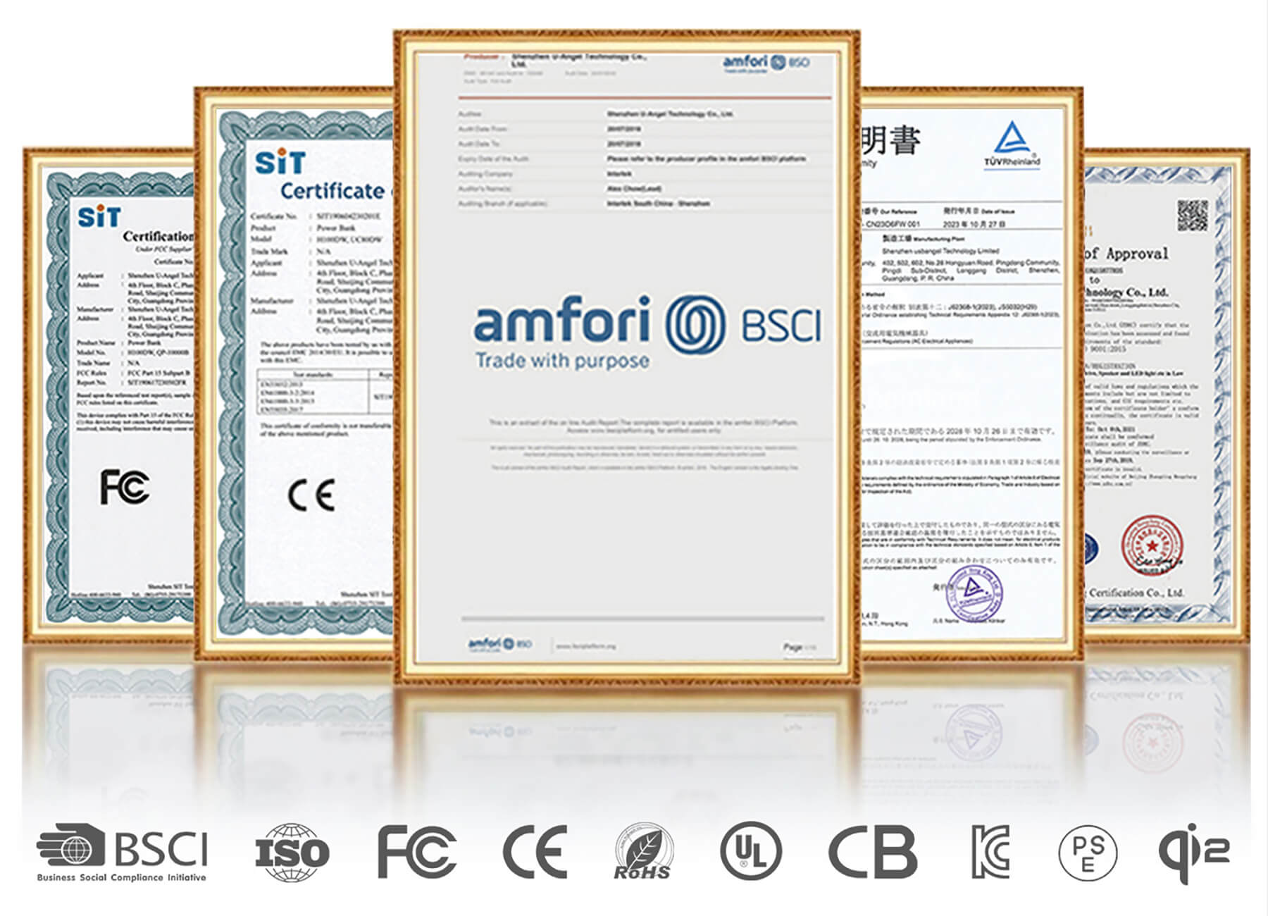 Certificates, ISO 9001:2015, BSCI, Management Certificates, Product Certificate