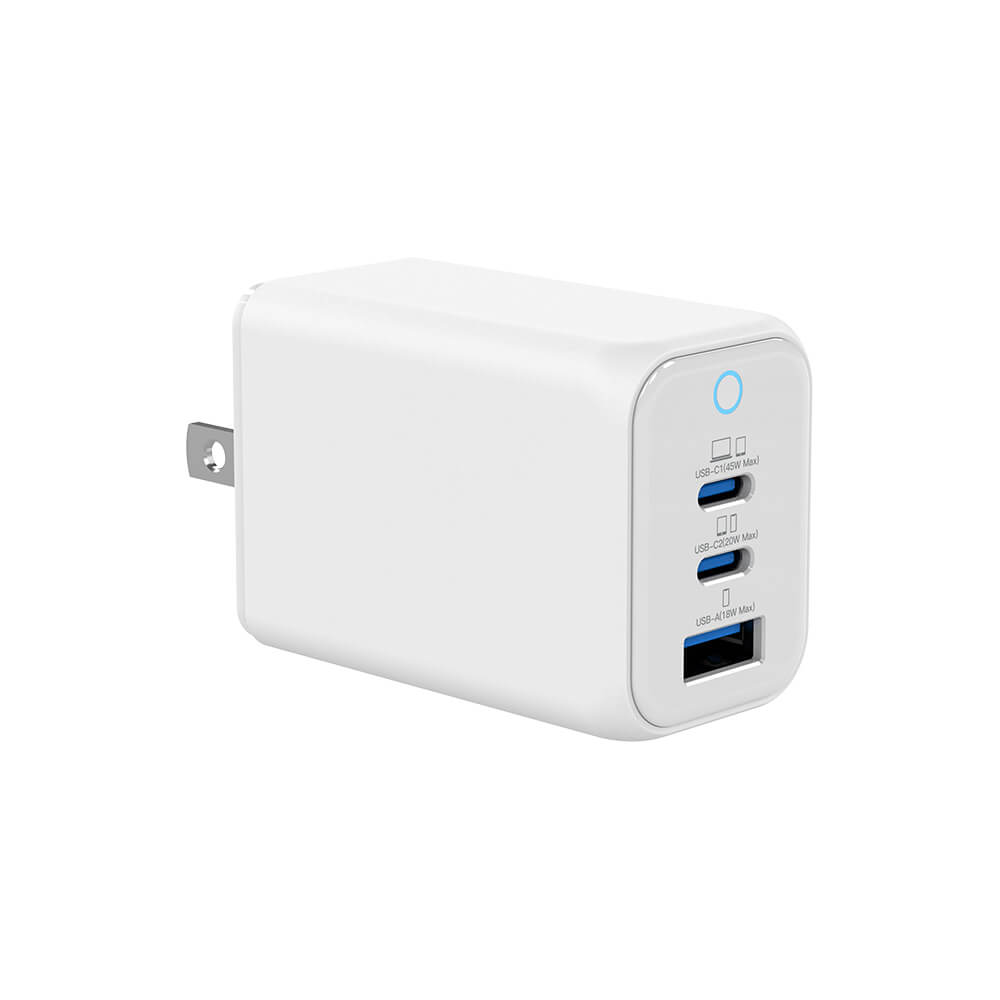 3-Port 45W GaN Wall Charger